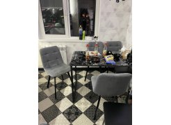 Стул на металлокаркасе Чилли горчичный / белый фото покупателя 359