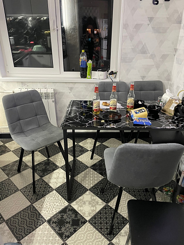 Комплект стульев Чилли 2 шт бежевый / черный фото покупателя 359