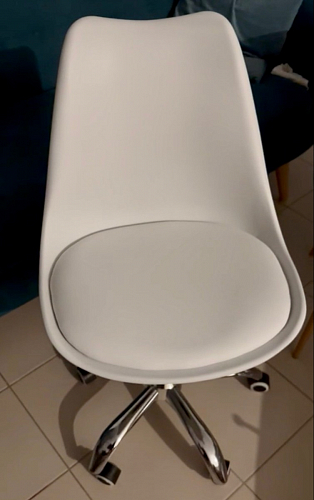 Компьютерное кресло Kolin с подушкой clear / white фото покупателя 511