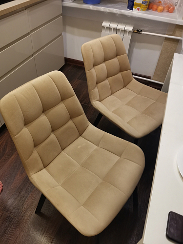 Стул на металлокаркасе Челси К крутящийся бирюзовый / черный фото покупателя 155