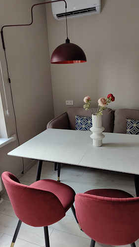 Стул на металлокаркасе Gabi latte / gold / black фото покупателя 600