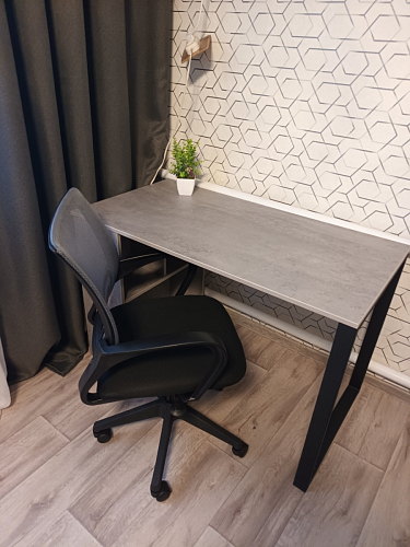 Письменный стол Битти Лофт 116х60х75 креатель / черный матовый фото покупателя 63