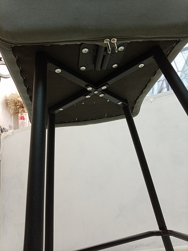 Барный стул Bari серый велюр фото покупателя 20