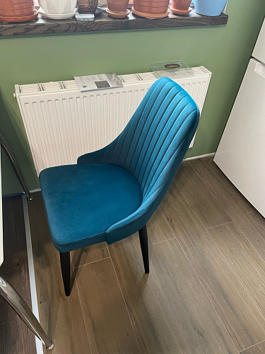 Стул на металлокаркасе Kora green / black фото покупателя 117