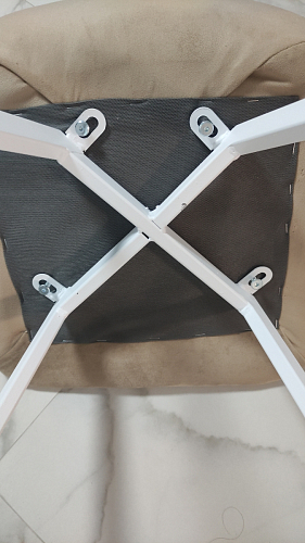 Стул на металлокаркасе Чилли синий / белый фото покупателя 1142