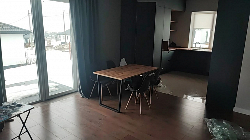 Деревянный стол Лота Лофт 140х80 дуб крафт табачный / черный матовый фото покупателя 498