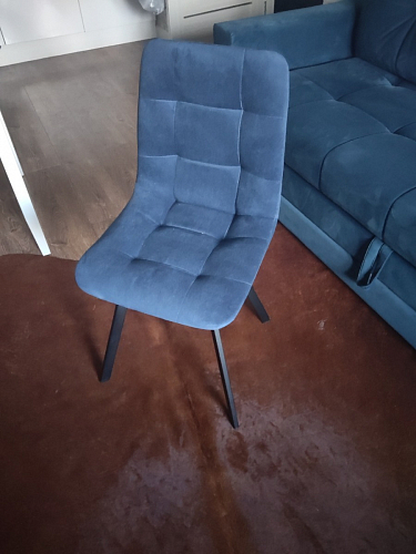 Стул на металлокаркасе Чилли черный / зеленый фото покупателя 1415