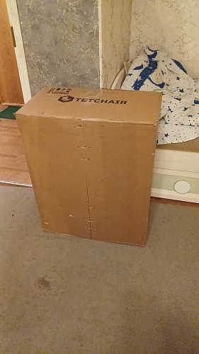 Компьютерное кресло Driver/Драйвер кожзам черный / ткань синий фото покупателя 40