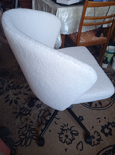 Компьютерное кресло Lika white teddy фото покупателя 16