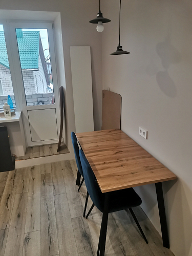 Стол Тринити Лофт 120 32 мм дуб галифакс табако / черный матовый фото покупателя 779