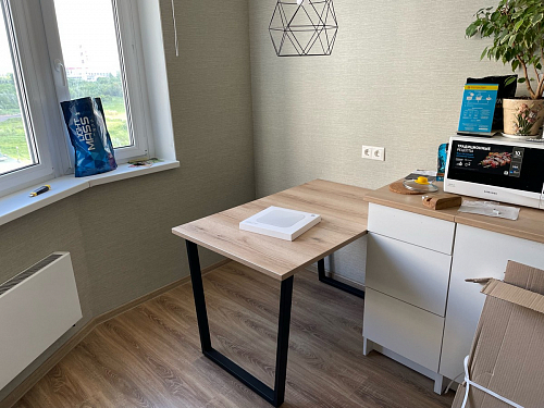 Деревянный стол Лота Лофт 120x75 дуб крафт табачный / черный матовый фото покупателя 865