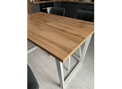 Деревянный стол Лота Лофт 120(160)х75 черный матовый / бетон светлый фото покупателя 13