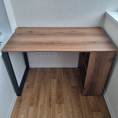 Письменный стол Битти Лофт 116х60х75 креатель / черный матовый фото покупателя 99