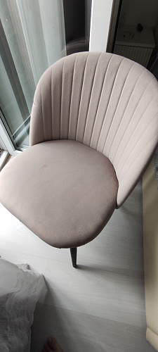 Стул на металлокаркасе Gabi dark beige / black / silver фото покупателя 225