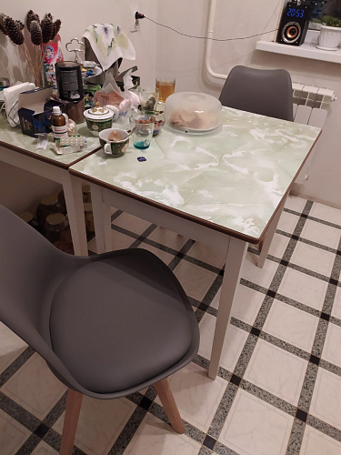 Деревянный стул Bonuss green / grey фото покупателя 47