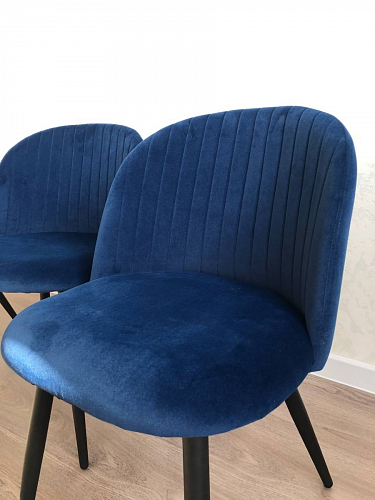 Стул на металлокаркасе Gabi 1 dark gray / black фото покупателя 306