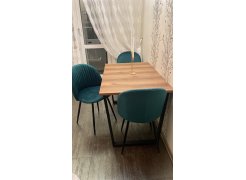 Стол Лота Лофт 140 25 мм черный матовый / бетон фото покупателя 927