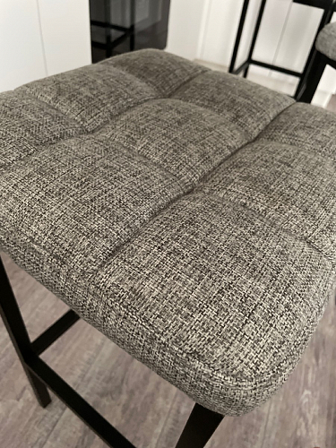 Барный стул Лофт микровелюр катания блэк / черный матовый фото покупателя 298