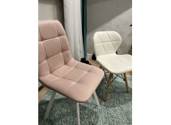 Стул на металлокаркасе Чилли синяя ткань / белый фото покупателя 96