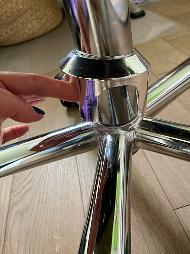 Компьютерное кресло Selfi Metalbl/Селфи Металбл серый велюр фото покупателя 6