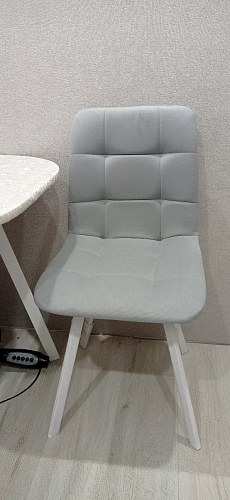 Стул на металлокаркасе Чилли К темно-серый (velutto 32) / черный фото покупателя 425