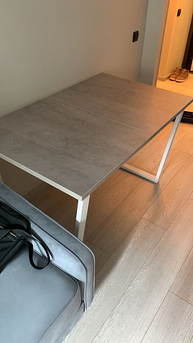 Деревянный стол Лота Лофт 120x75 дуб крафт табачный / черный матовый фото покупателя 695