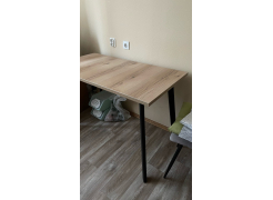 Стол Тринити Лофт 120 32 мм бетон / черный матовый фото покупателя 302