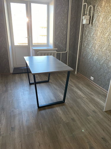 Стол раскладной Лота Лофт 120 25 мм юта / черный матовый фото покупателя 149