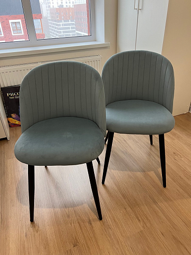 Стул на металлокаркасе Gabi gray / black фото покупателя 374