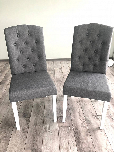 Стул Menson white / fabric pebble фото покупателя 2