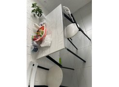 Деревянный стол Барон О 200 х 90 черная пленка шагрень / белый фото покупателя 50