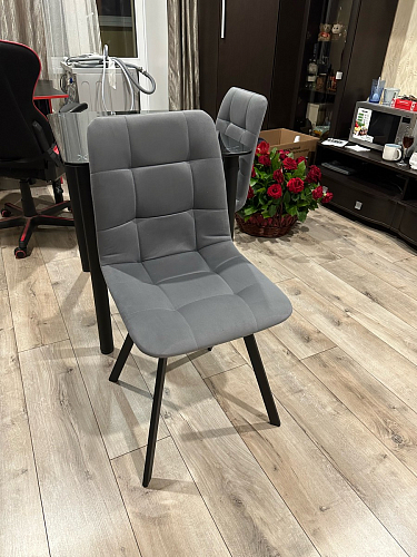 Стул на металлокаркасе Чилли синий / белый фото покупателя 1349