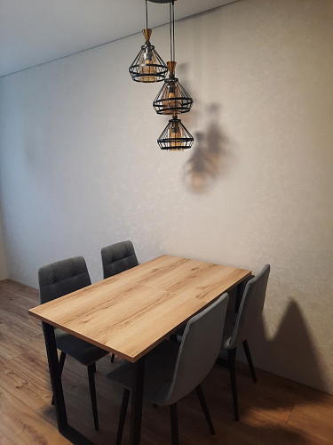 Деревянный стол Лота Лофт 120х75 белый матовый / дуб крафт золотой фото покупателя 501