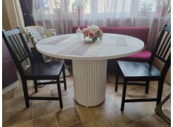 Керамический стол Барел 110 krater perla repose / черный фото покупателя 25