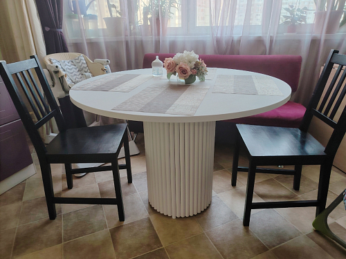 Стол Барел 110 белый / золото фото покупателя 28