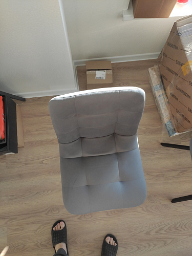 Стул на металлокаркасе Чилли К кирпичный / черный фото покупателя 160