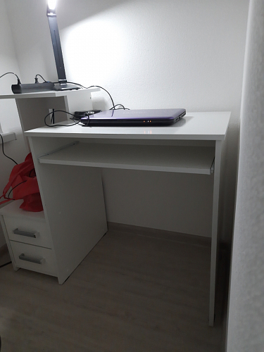 Компьютерный стол Джаз-24 левый дуб молочный фото покупателя 12