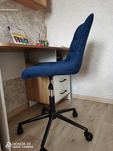 Компьютерное кресло Честер черный / зеленый фото покупателя 4