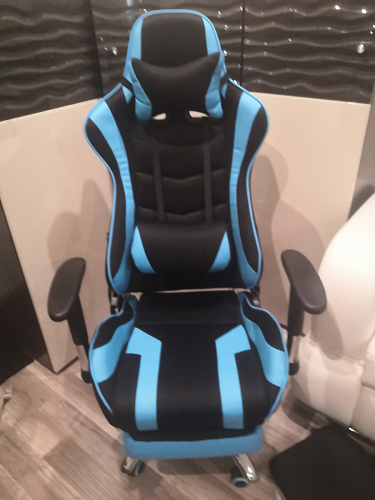 Компьютерное кресло Kano 1 light blue / black фото покупателя 140