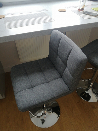 Барный стул Paskal beige / chrome фото покупателя 12