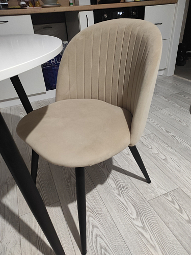 Стул на металлокаркасе Gabi latte / gold / black фото покупателя 429