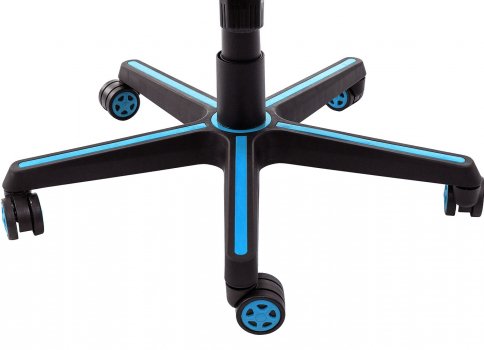 Компьютерное кресло Racer черное / голубое