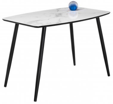 Стеклянный стол Эмма черная шагрень / черный