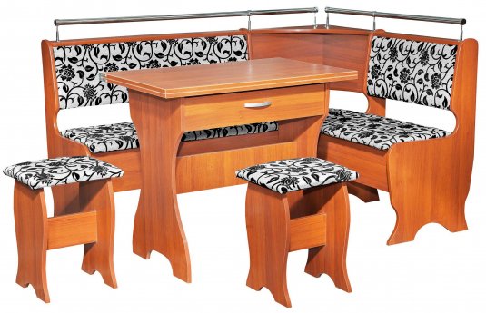 Кухонный уголок Елена-5 орех итальянский / ткань