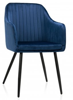 Стул на металлокаркасе Slam dark blue