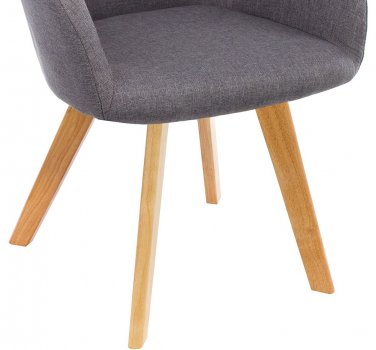 Стул Asia wooden legs / grey fabric