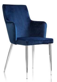 Стул на металлокаркасе Benza dark blue