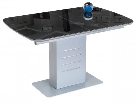 Стол на тумбе Кейтлин черный / серый